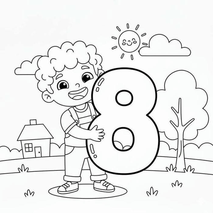 tranh tô màu số đẹp nổi bật