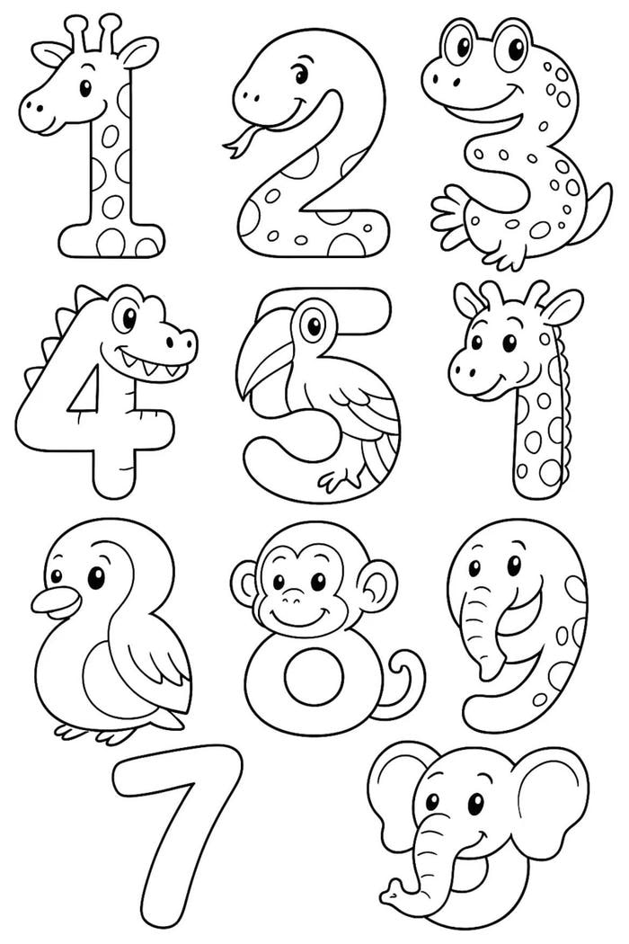 tranh tô màu số hiện đại