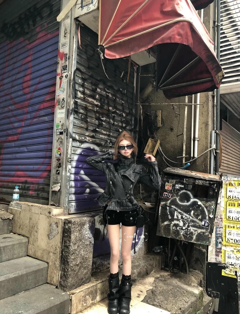 Góc chụp close up thể hiện vibe Douyin cool girl