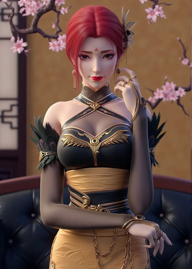 Hình nền Nhã Phi Đấu Phá Thương Khung phong cách anime đẹp mắt