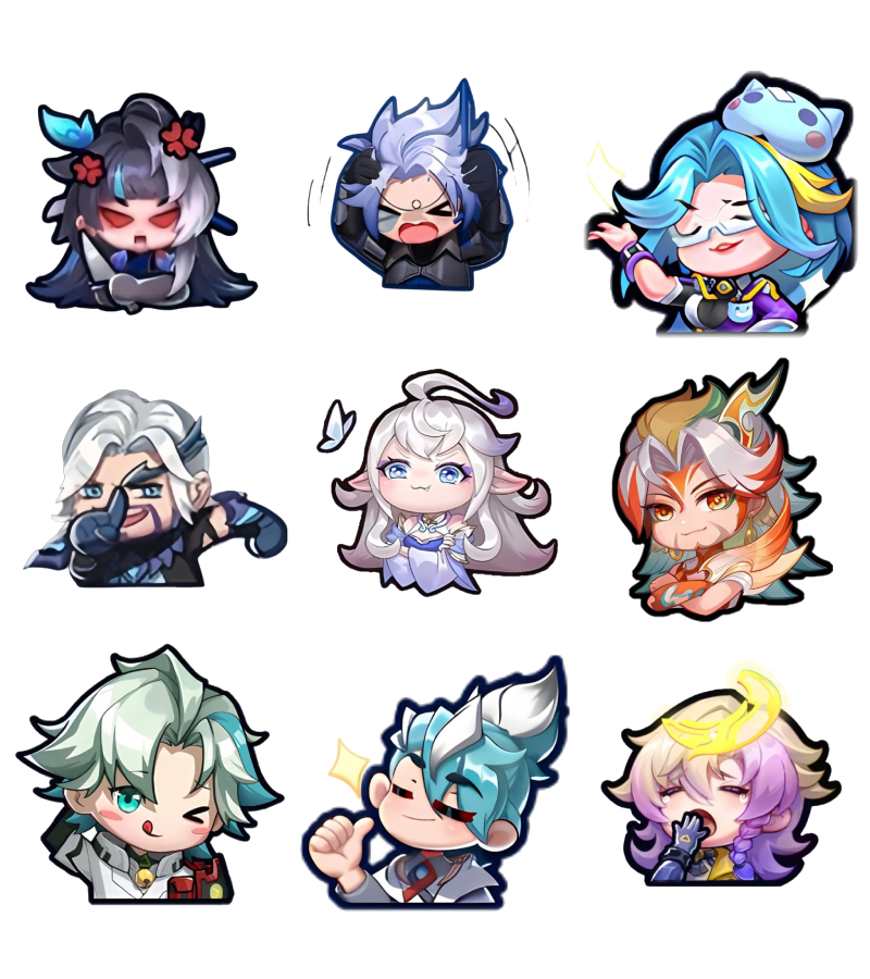 Hình sticker chibi nhân vật game liên quân dễ thương