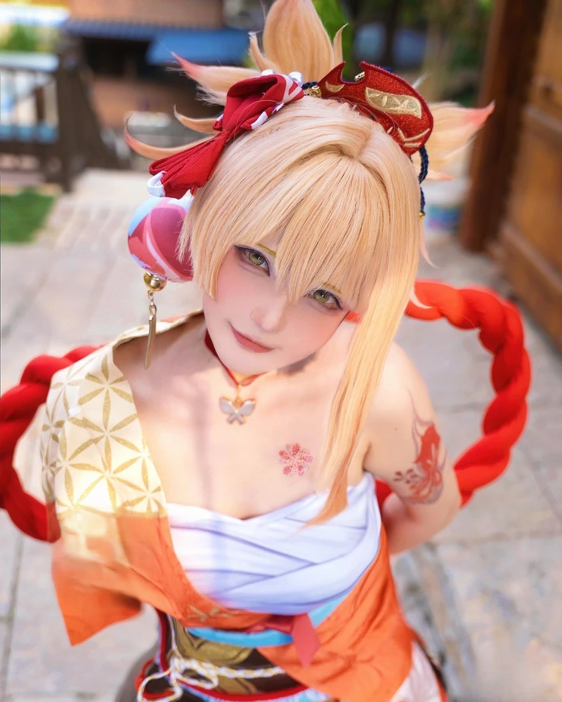 Hot girl Senyamiku diện outfit cosplay game nữ cực nổi bật