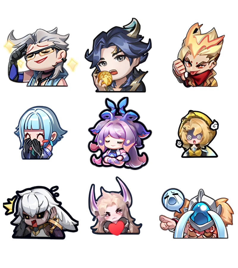 Icon nhân vật hoạt hình dùng làm avatar game