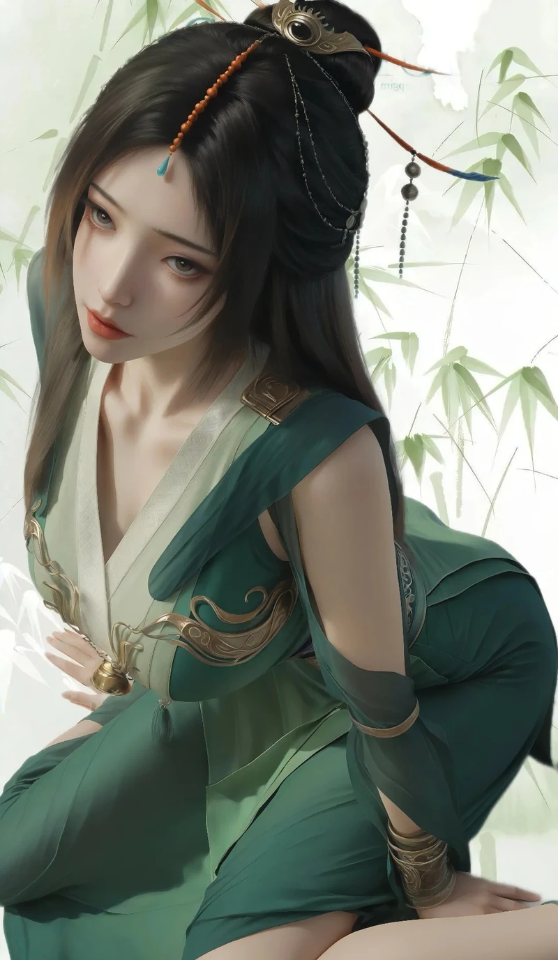 Thần thái thanh cao Liễu Ngọc tiên tử nổi bật trong khung hình