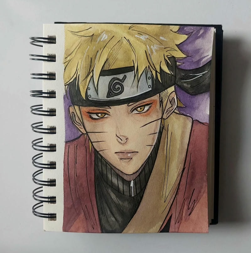 fan mê anime thích vẽ tranh naruto