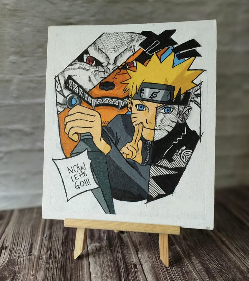 fan naruto vẽ tranh anime đơn giản