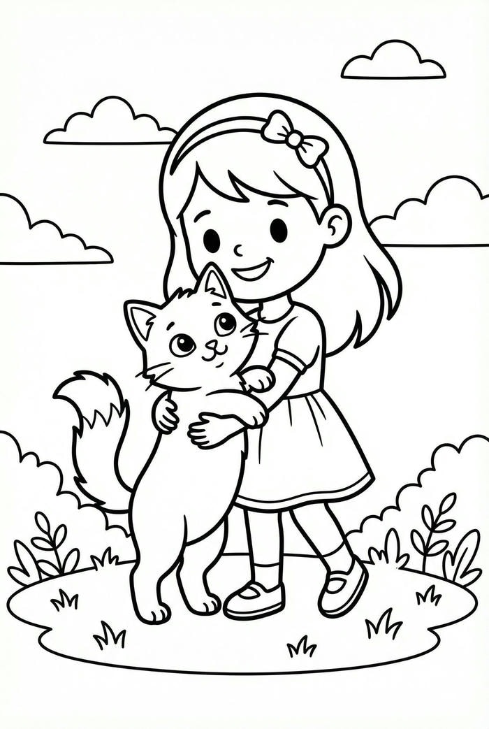 tranh tô màu người thiếu nhi