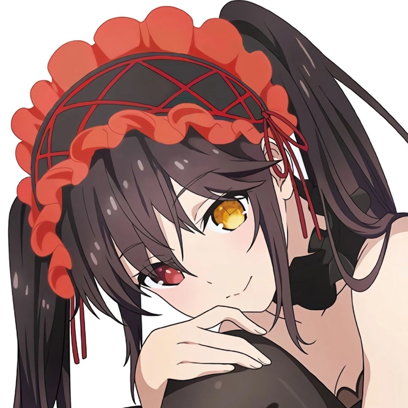 Ảnh anime Kurumi xuất hiện trong khung cảnh tối