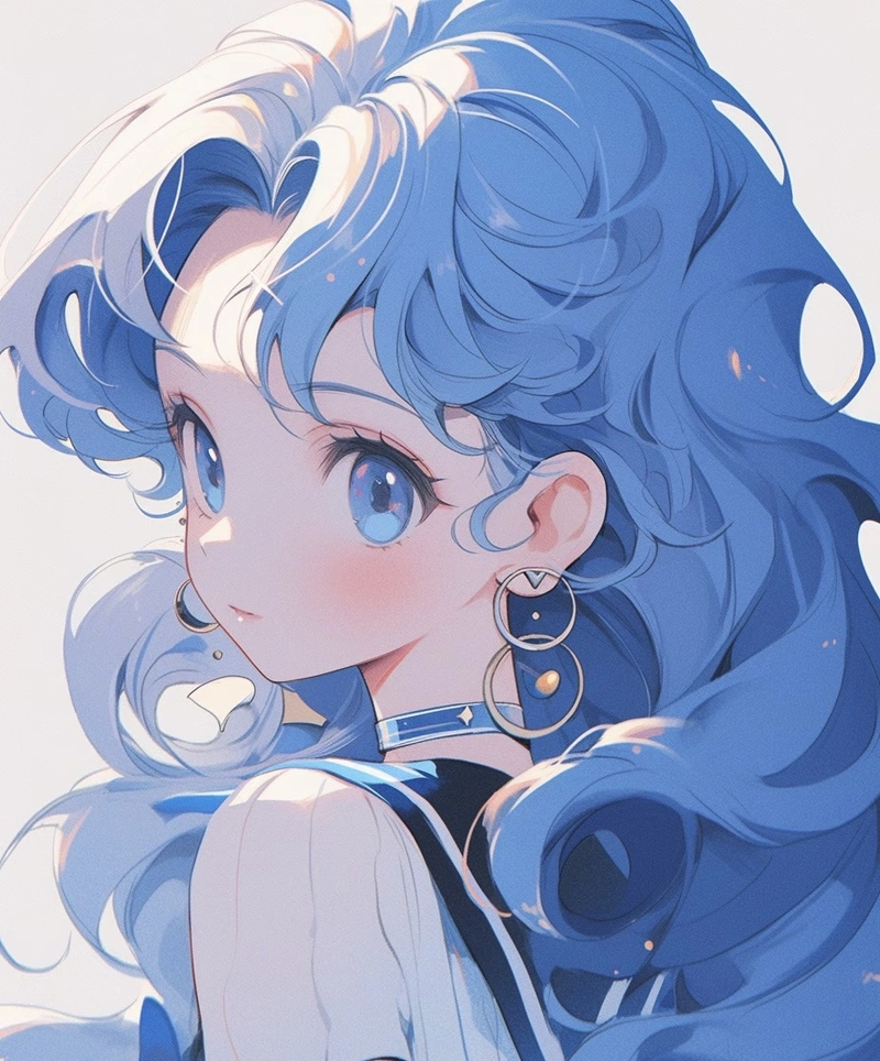 Ảnh đẹp cá tính hình ảnh cung bảo bình nữ anime