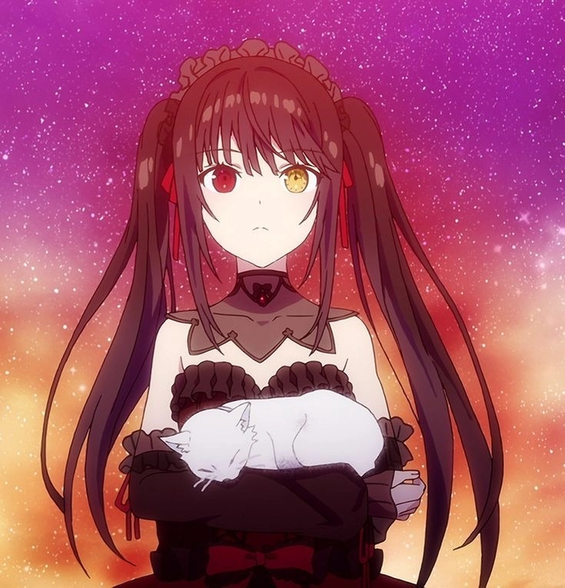 Anime Kurumi xuất hiện trong không gian tối bí ẩn đẹp