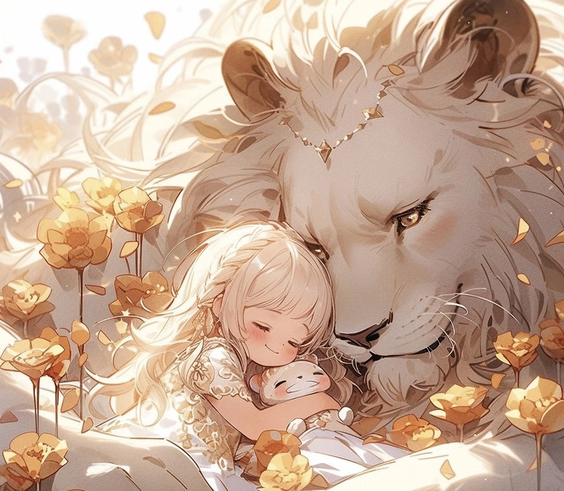 Anime đẹp hình ảnh cung sư tử nữ anime