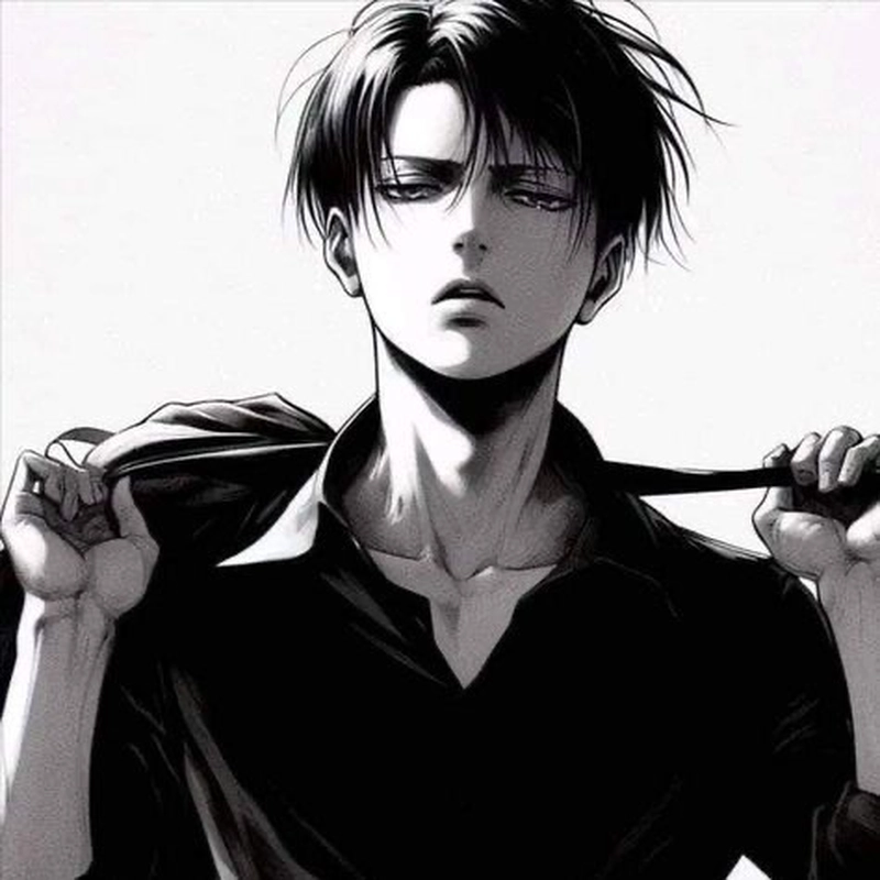 Bức hình Levi Ackerman ánh nhìn sắc