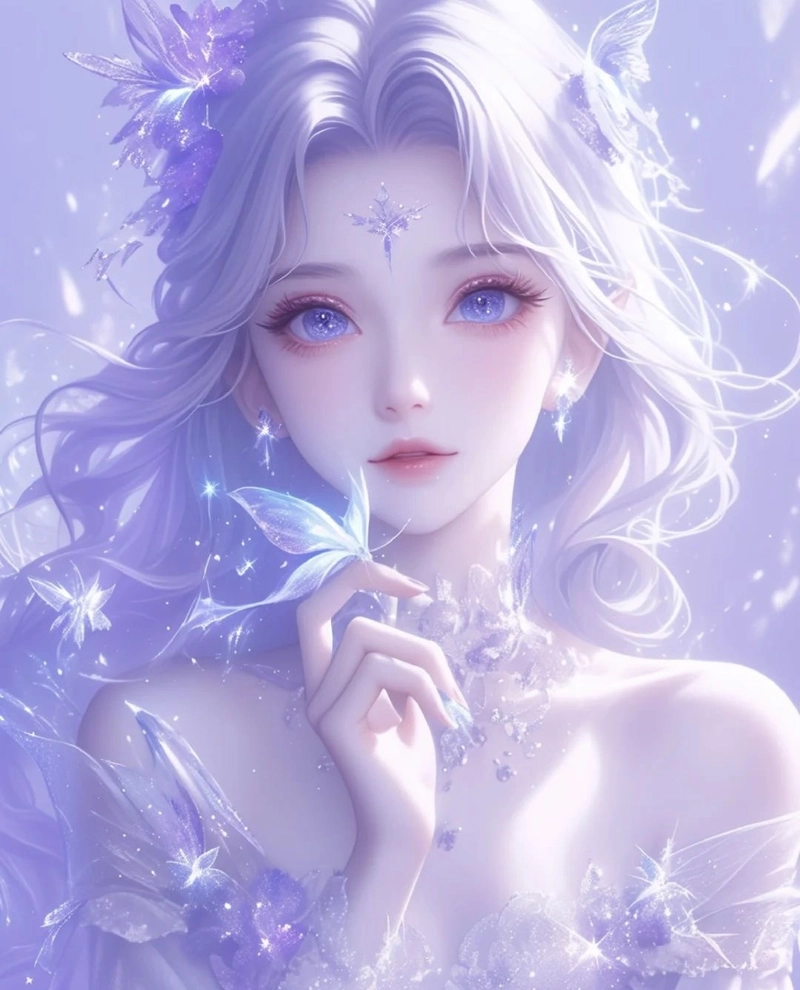 Chân dung nữ mềm mại hình ảnh cung xử nữ anime