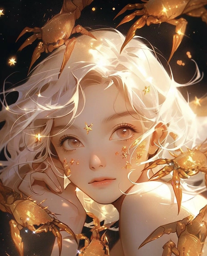 Chân dung nữ thanh tao hình ảnh cung cự giải nữ anime