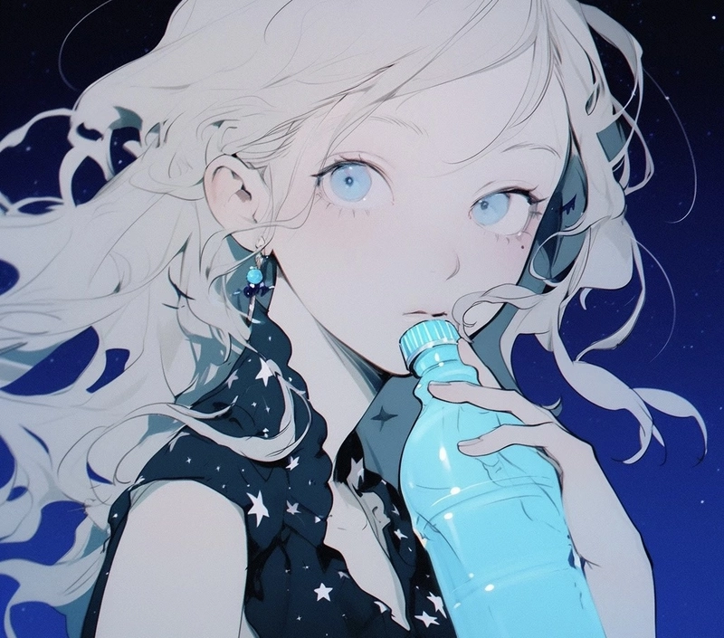 Cô gái dịu lạnh hình ảnh cung bảo bình nữ anime