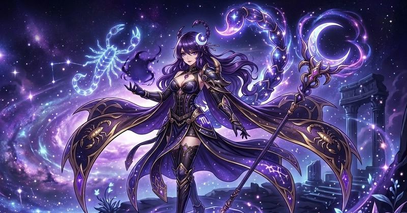 Cung bọ cạp nữ bí ẩn trong ảnh anime