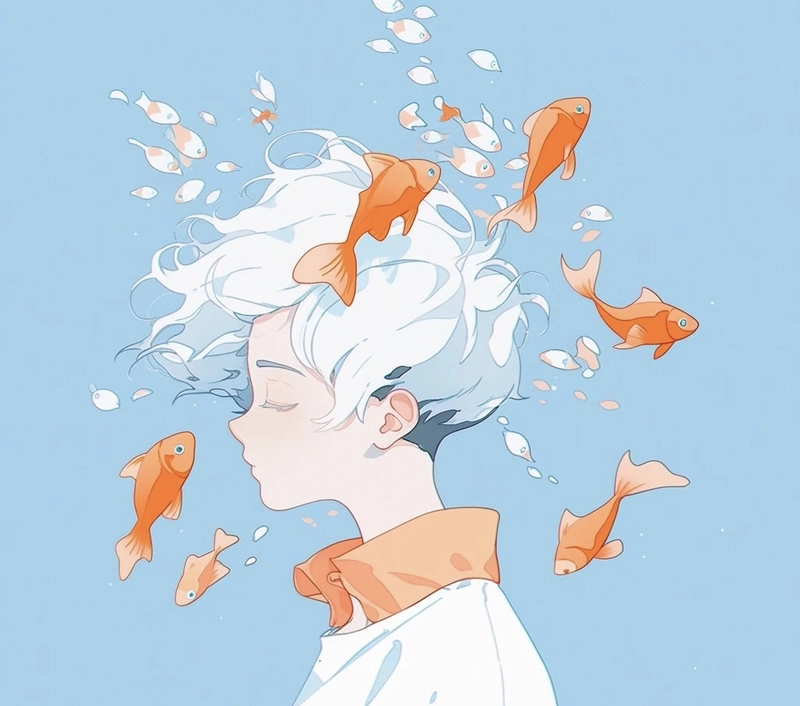 Cung song ngư dịu mộng phong cách anime