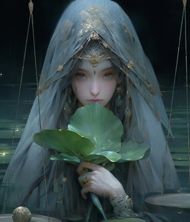 Cung thiên bình nữ anime phong cách nhẹ