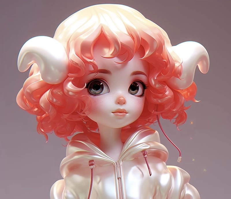 Gương mặt đẹp về hình ảnh cung bạch dương anime