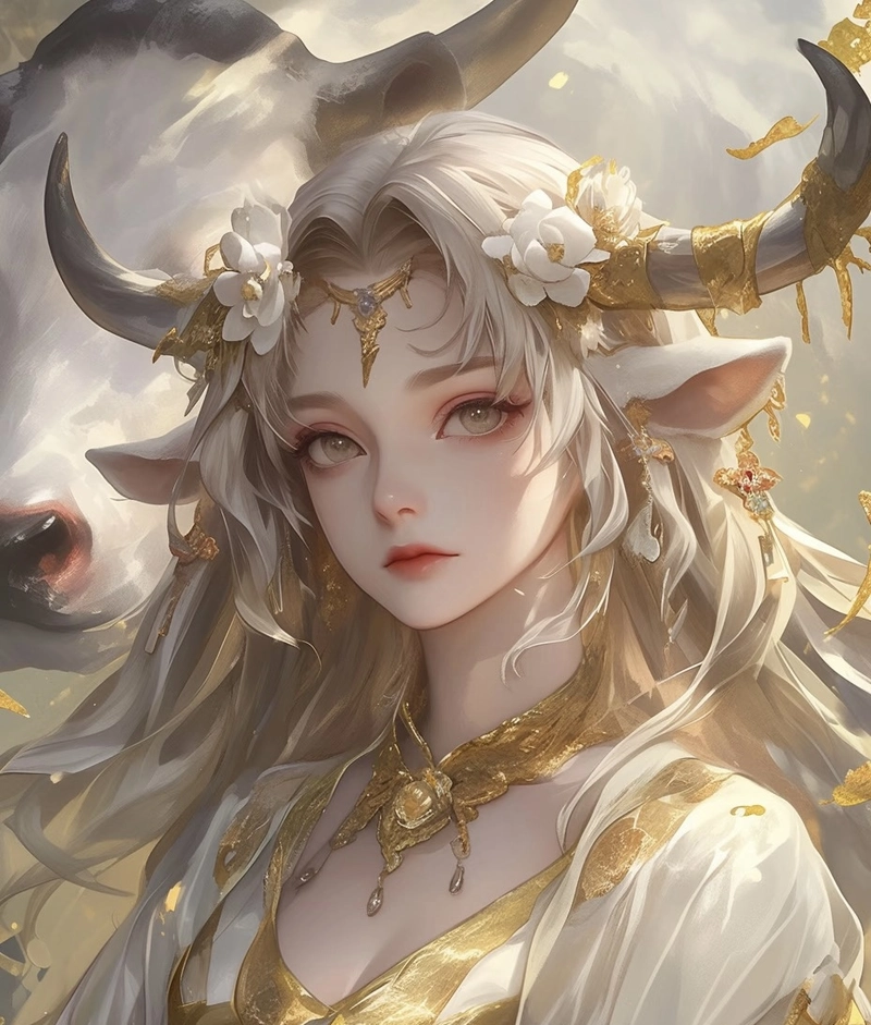 Gương mặt dịu sáng hình ảnh cung kim ngưu nữ anime