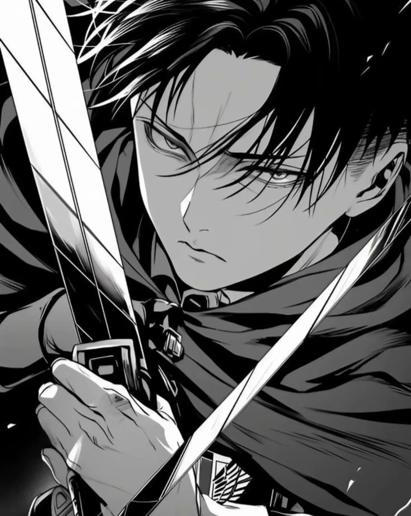 Hình Levi Ackerman trong không gian hành động