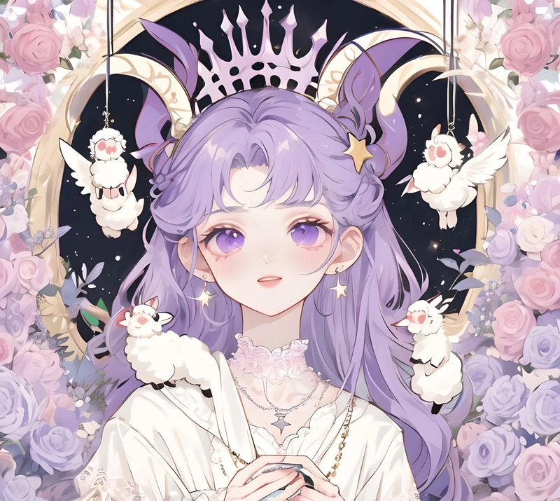 Hình ảnh cung bạch dương anime tạo hình dễ thương