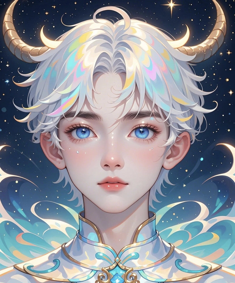 Hình ảnh cung bạch dương anime với thần thái lạnh