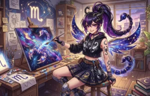 Hình ảnh cung bọ cạp nữ anime thumbnail