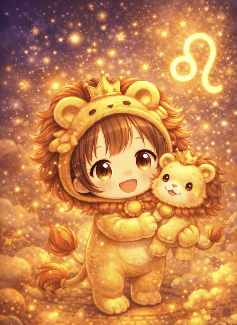 Hình ảnh cung sư tử nữ anime mắt vàng