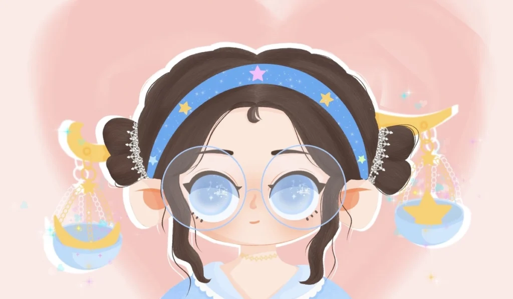 Hình ảnh cung thiên bình nữ anime thumbnail