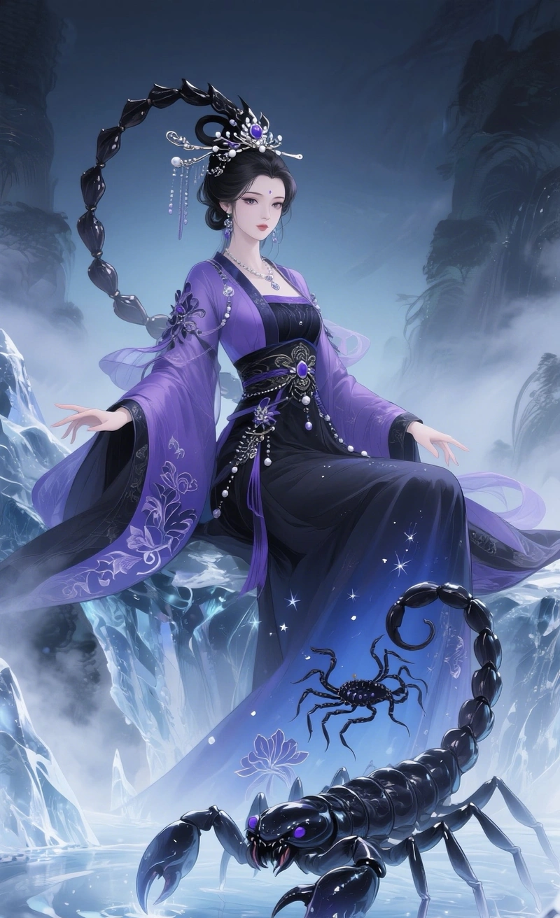 Hình nhân vật quyền lực hình ảnh cung bọ cạp nữ anime