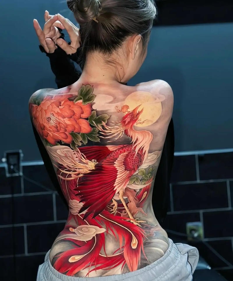 Khung nền tối làm tattoo thêm nổi bật