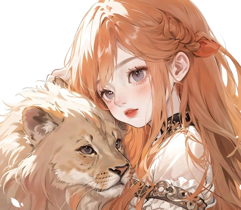 Mắt sâu đẹp hình ảnh cung sư tử nữ anime