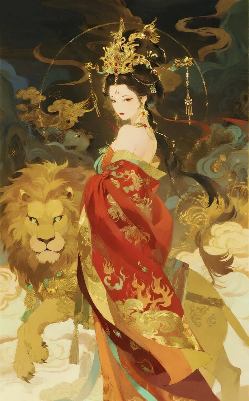Nữ vương ngầu hình ảnh cung sư tử nữ anime