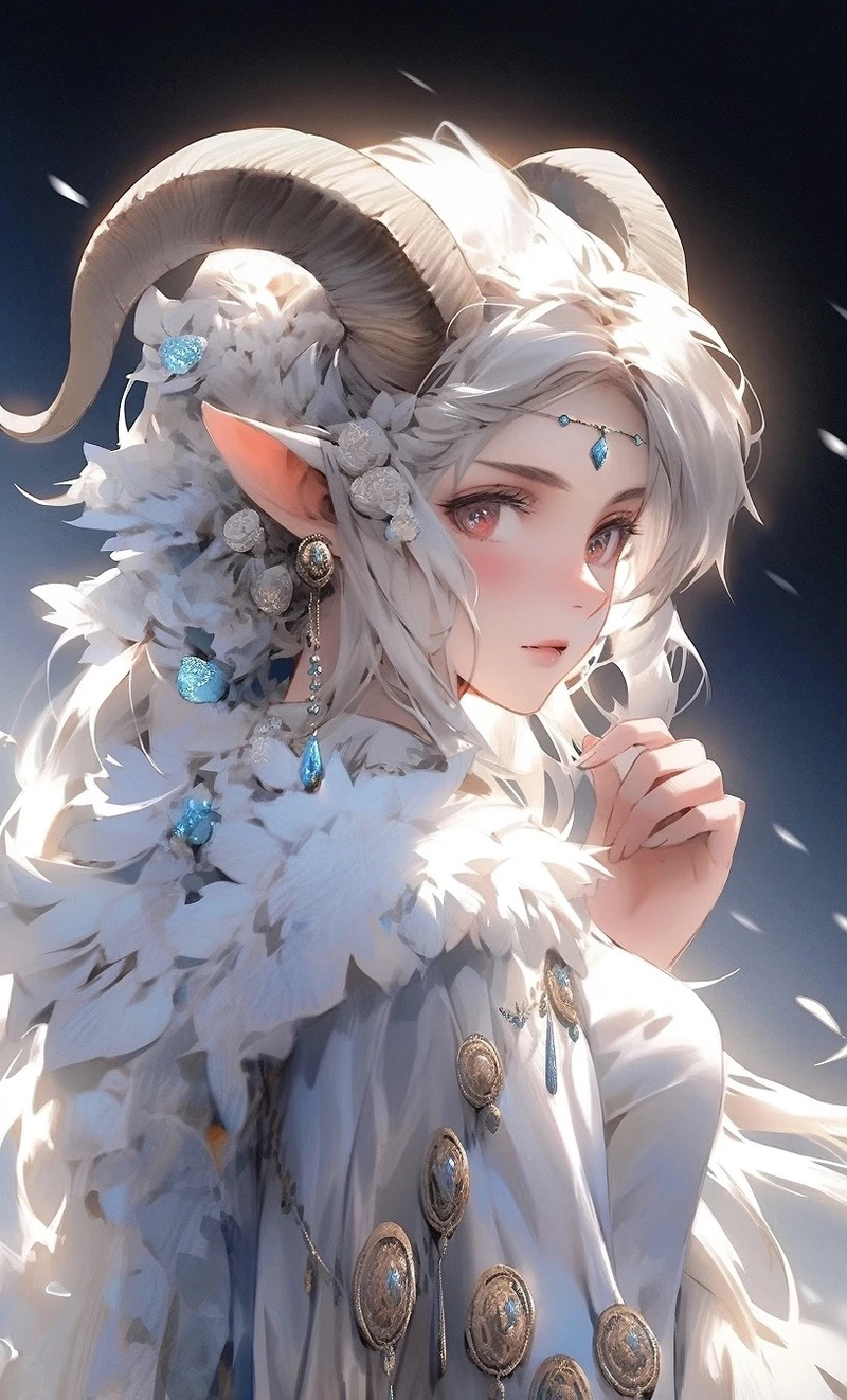 Phong thái đẹp mang cung bạch dương anime