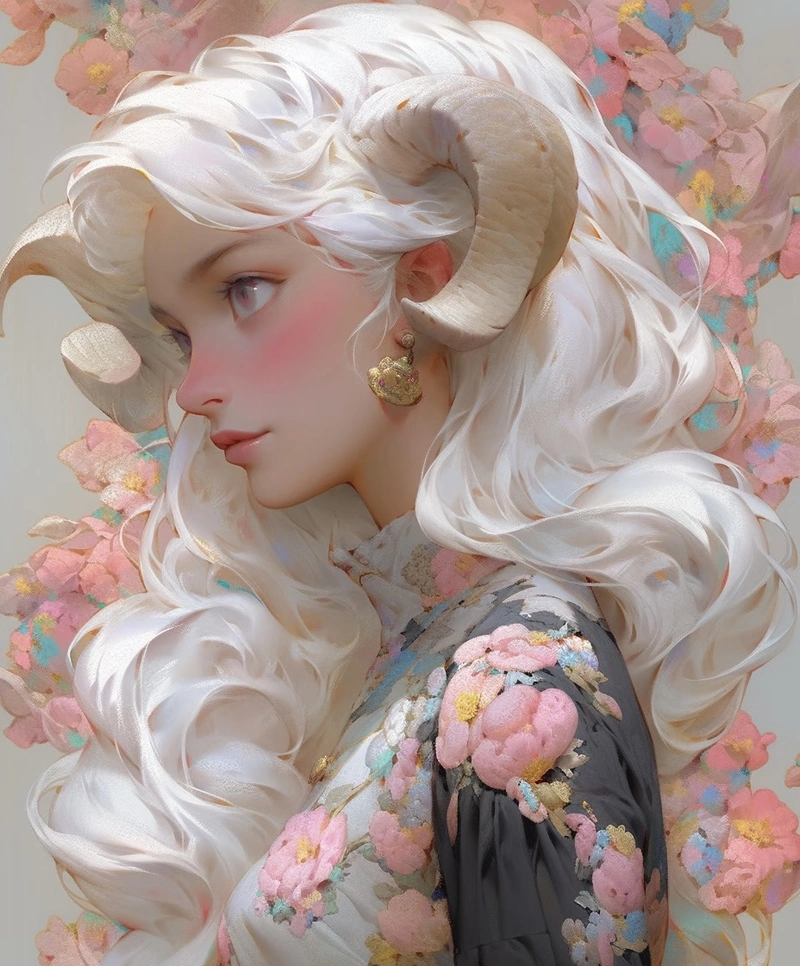 Thiếu nữ đẹp hình ảnh cung bạch dương anime