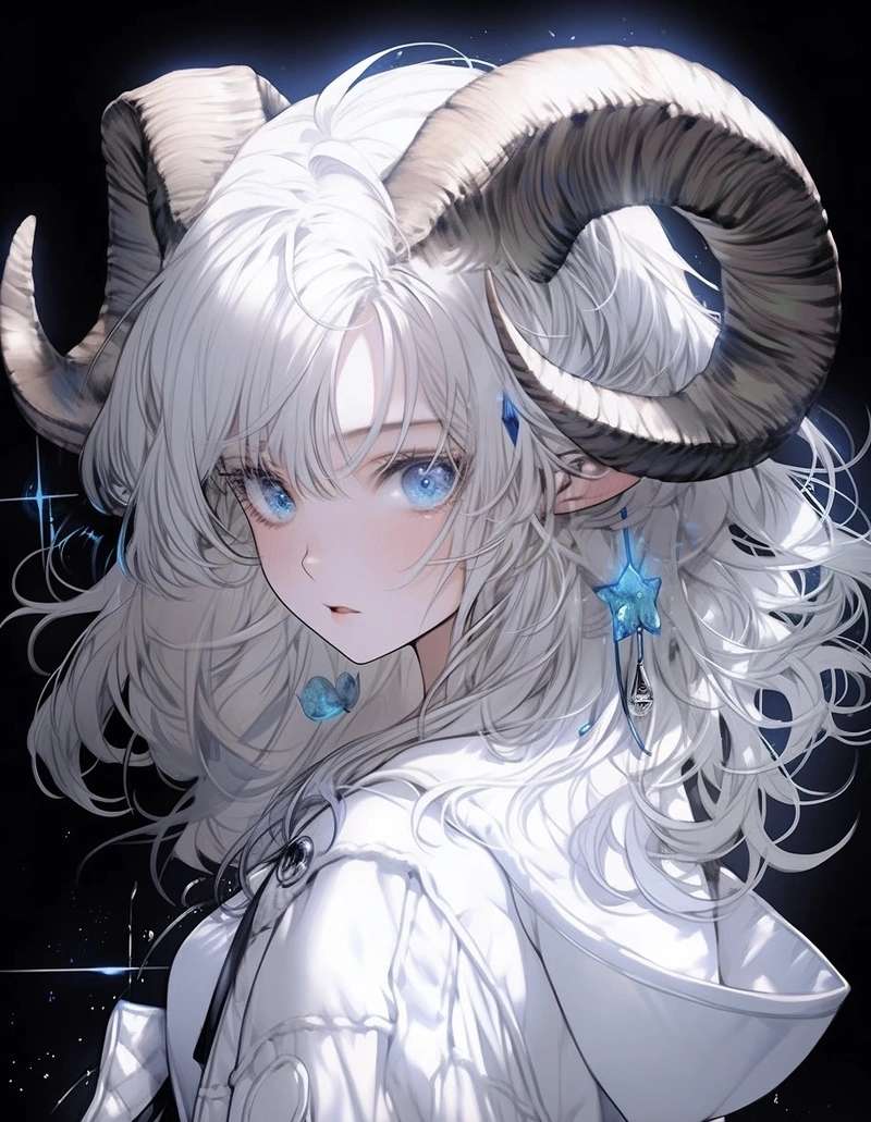 Thiếu nữ lạ hình ảnh cung bạch dương anime