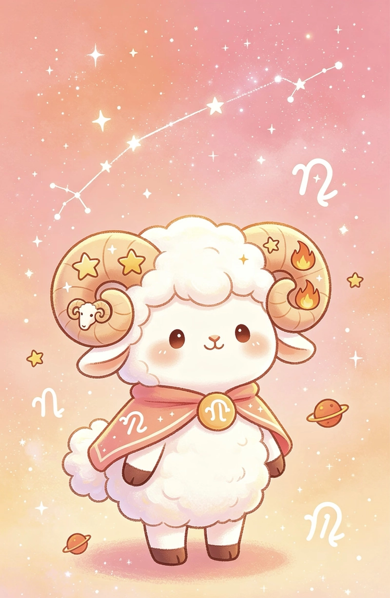 Thiếu nữ xinh mang cung bạch dương anime