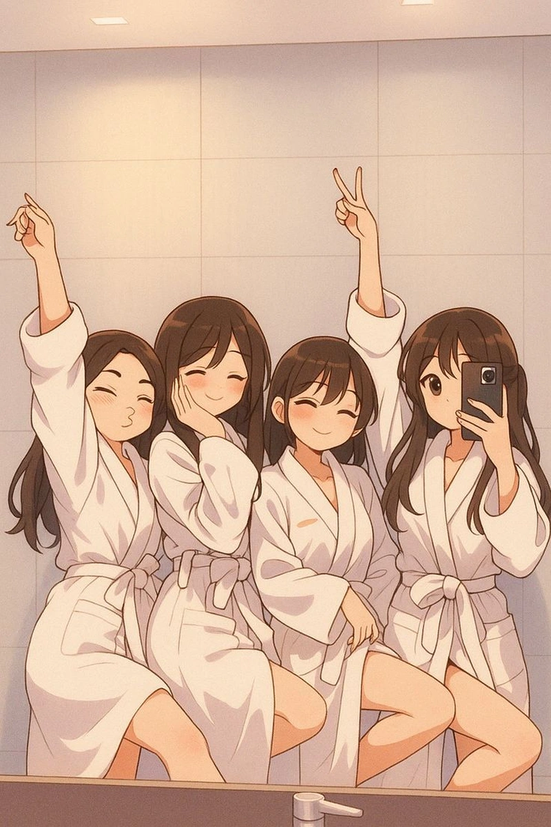 ảnh nhóm anime nổi bật với phong cách nghệ thuật