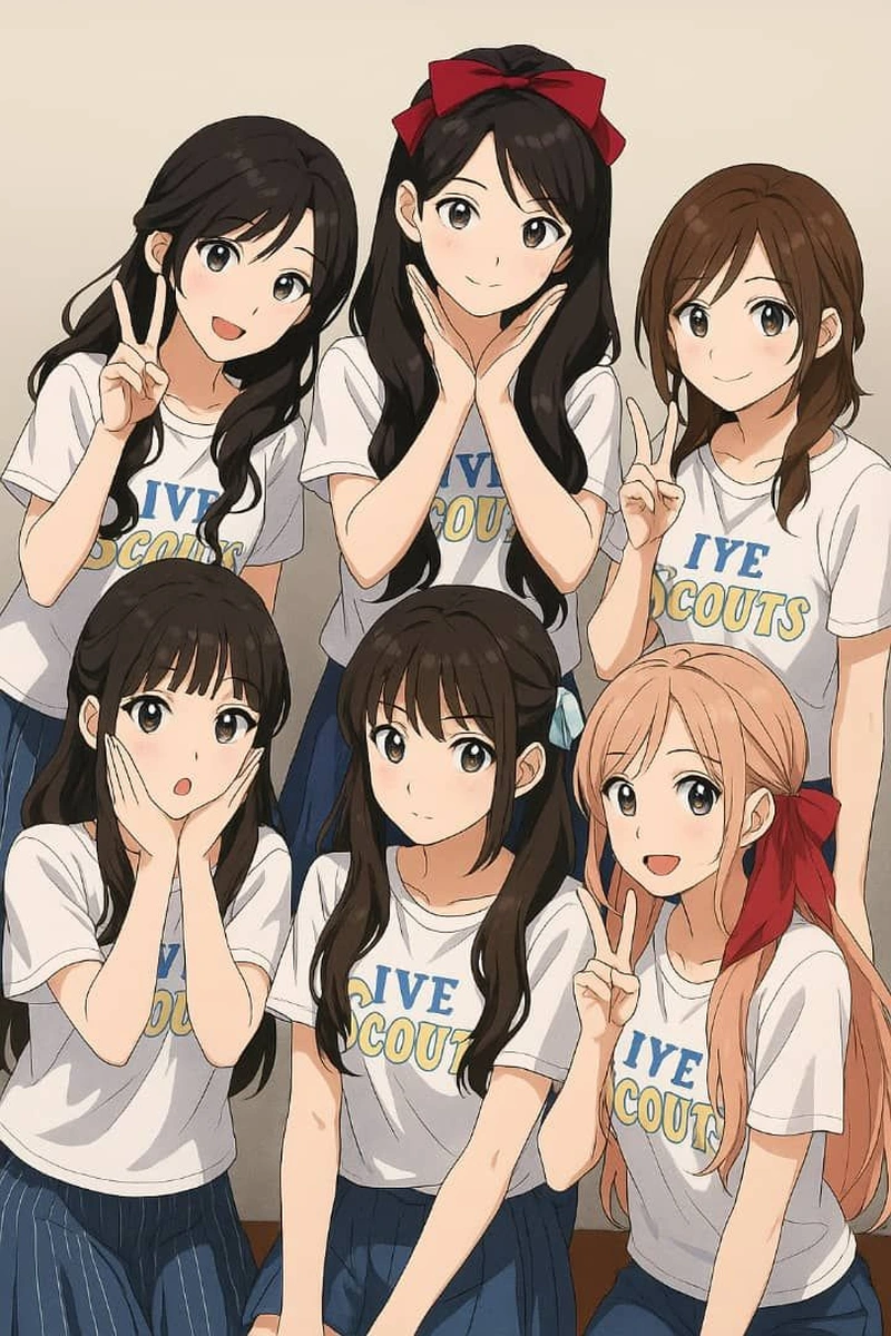 anime nhóm bạn thân siêu dễ thương và vui nhộn