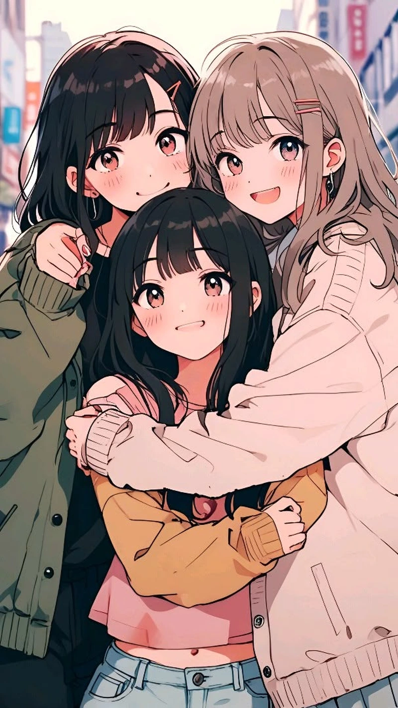 bộ ảnh nhóm anime dễ thương khiến fan mê mẩn