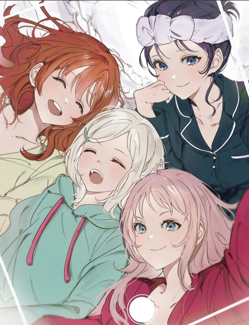 hình ảnh nhóm anime mang năng lượng tuổi trẻ