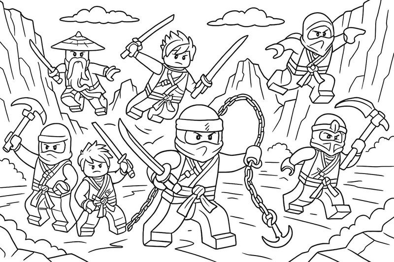 Gallery - 148+ tranh tô màu Ninjago cực đẹp giúp bé phát triển sáng tạo - image 7