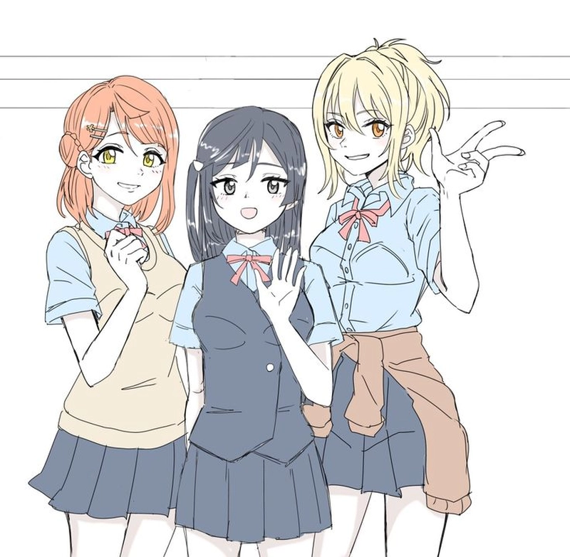hình nhóm anime dễ thương cùng những người bạn thân