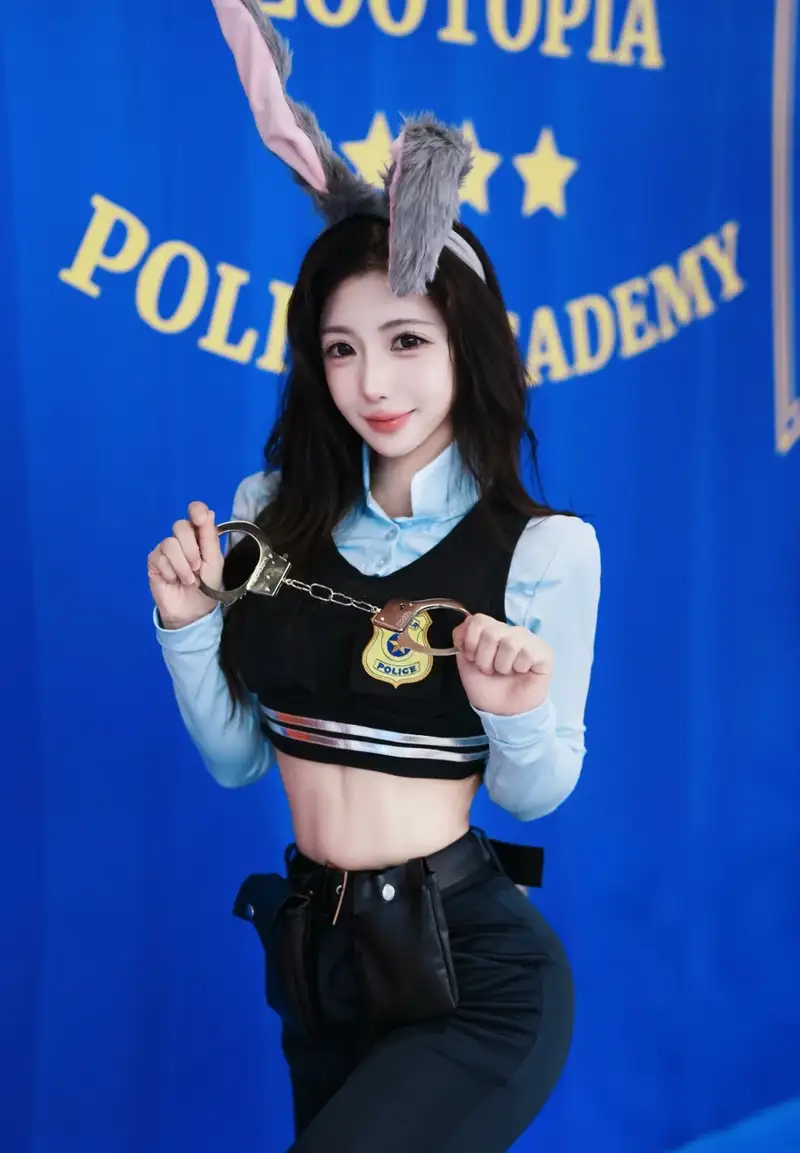 ảnh đẹp cosplay cảnh sát phong cách hiện đại