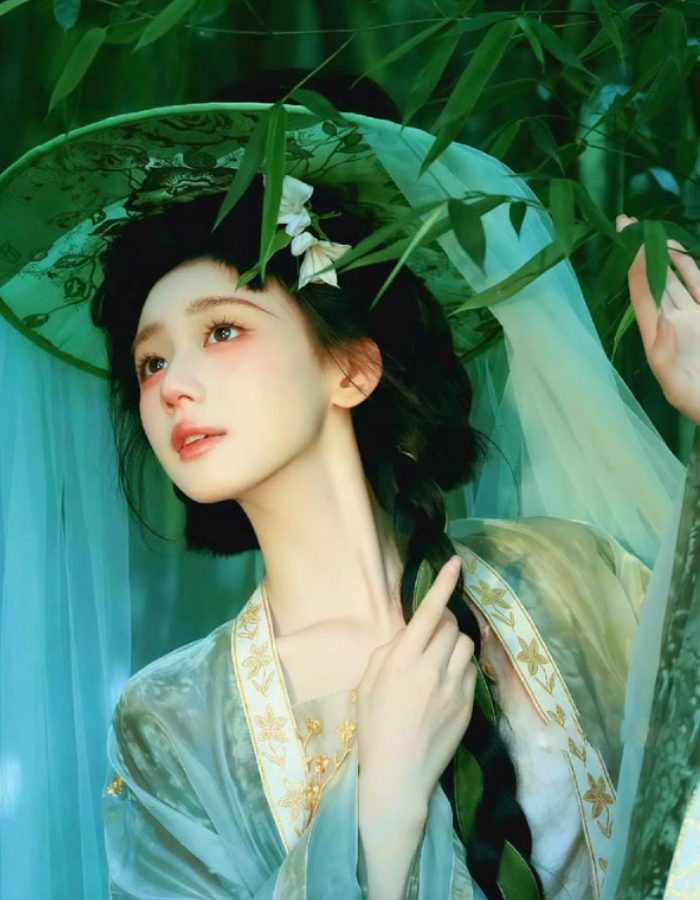 ảnh gái xinh cổ trang tạo hình nữ tính