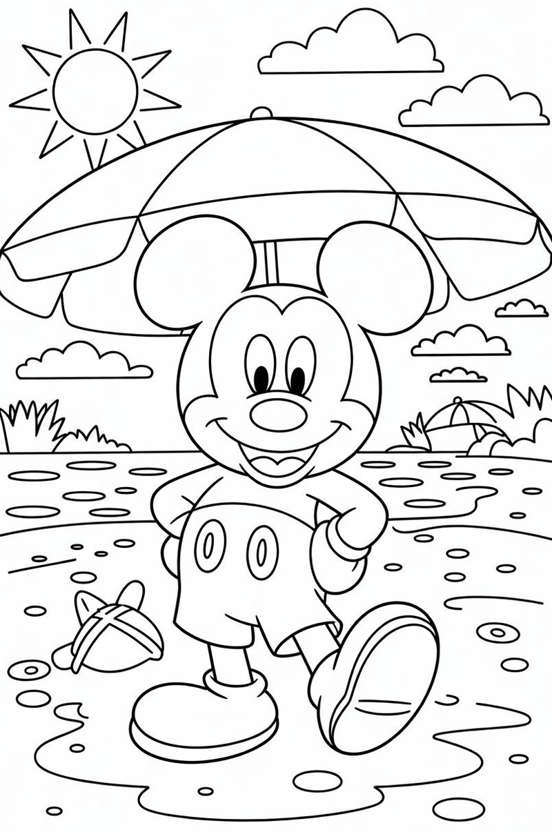Gallery - 157+ tranh tô màu chuột Mickey đẹp mắt kích thích tư duy bé - image 5