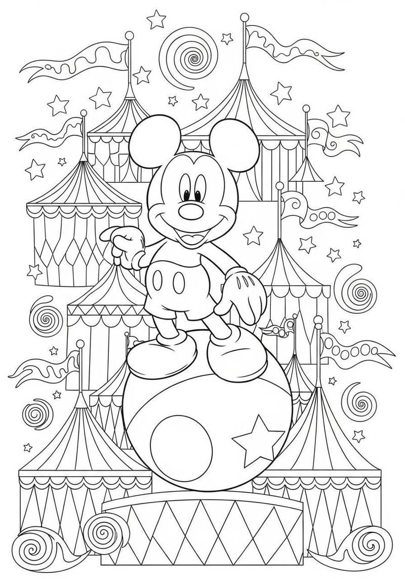 Gallery - 157+ tranh tô màu chuột Mickey đẹp mắt kích thích tư duy bé - image 4