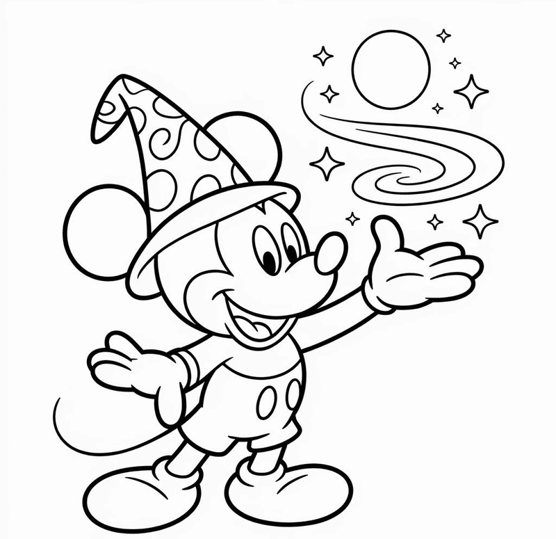 Gallery - 157+ tranh tô màu chuột Mickey đẹp mắt kích thích tư duy bé - image 7