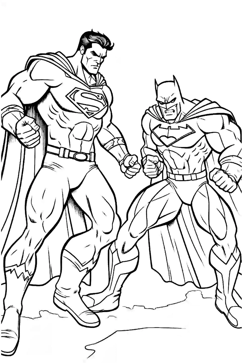 Gallery - 251+ tranh tô màu Superman đẹp mắt giúp bé thỏa sức sáng tạo - image 3
